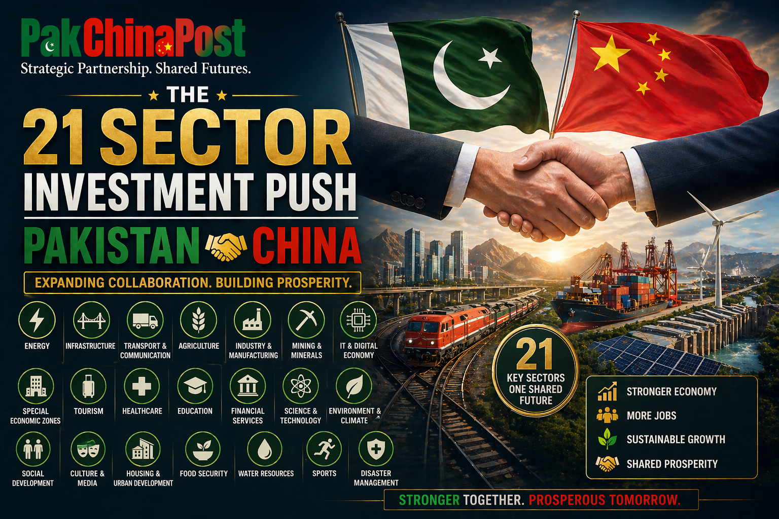The 21 Sector Investment Push Pakistan China