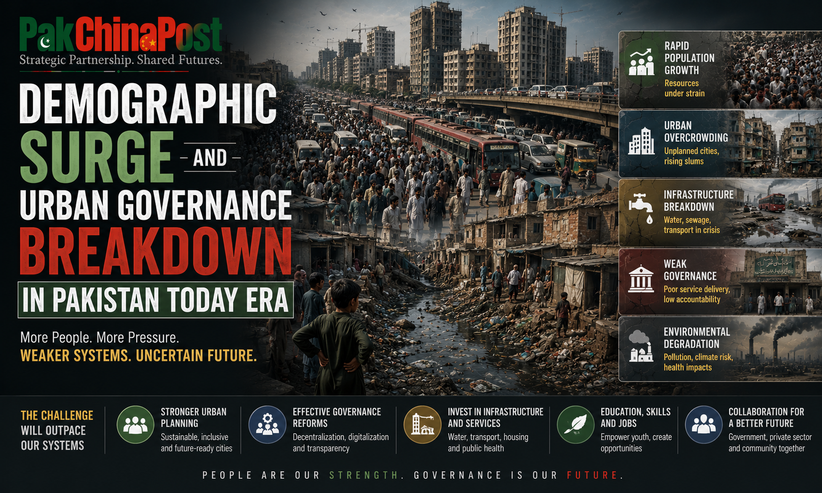 Demographic Surge and Urban Governance Breakdown in Pakistan Today Era