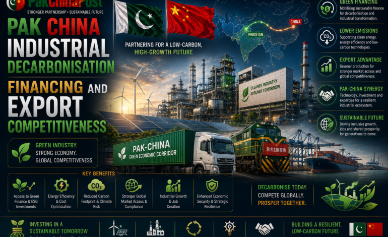 Pak China Industrial Decarbonisation Financing and Export Competitiveness